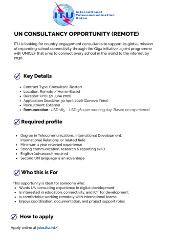 Remote Consultant Role