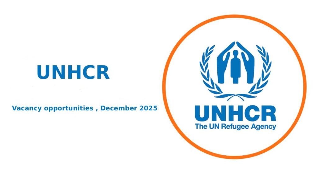 UNHCR Vacancy opportunities , Dec 2025 : Open Roles/ Online Application