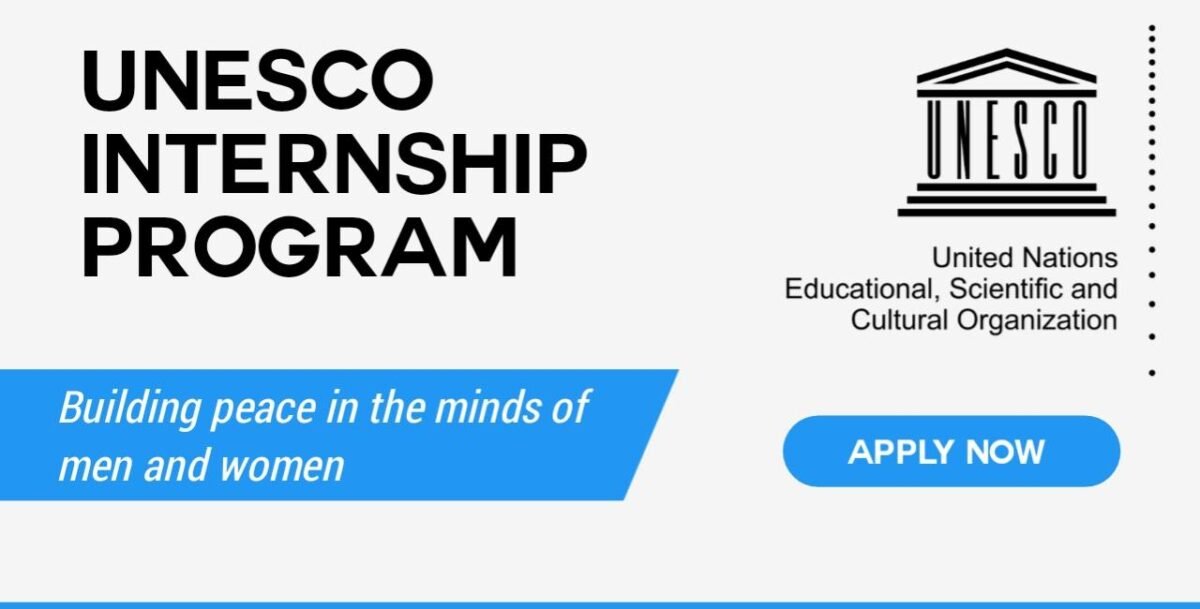 UNESCO Internship Programme 2026 : Open Internships/Online Application
